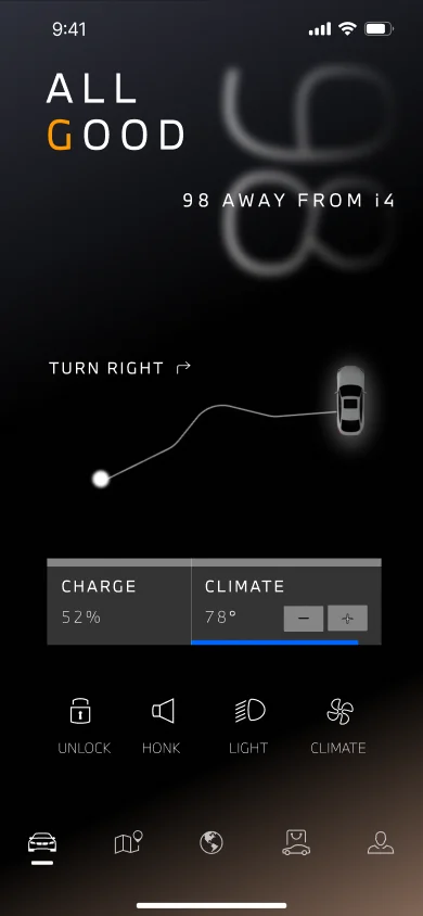 MyBMW dark: 98 m away
