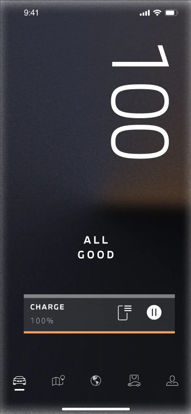 MyBMW dark: charged