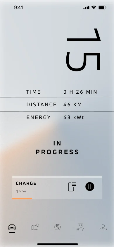 MyBMW light: charging