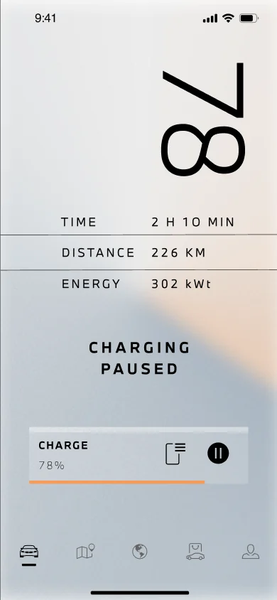 MyBMW light: paused