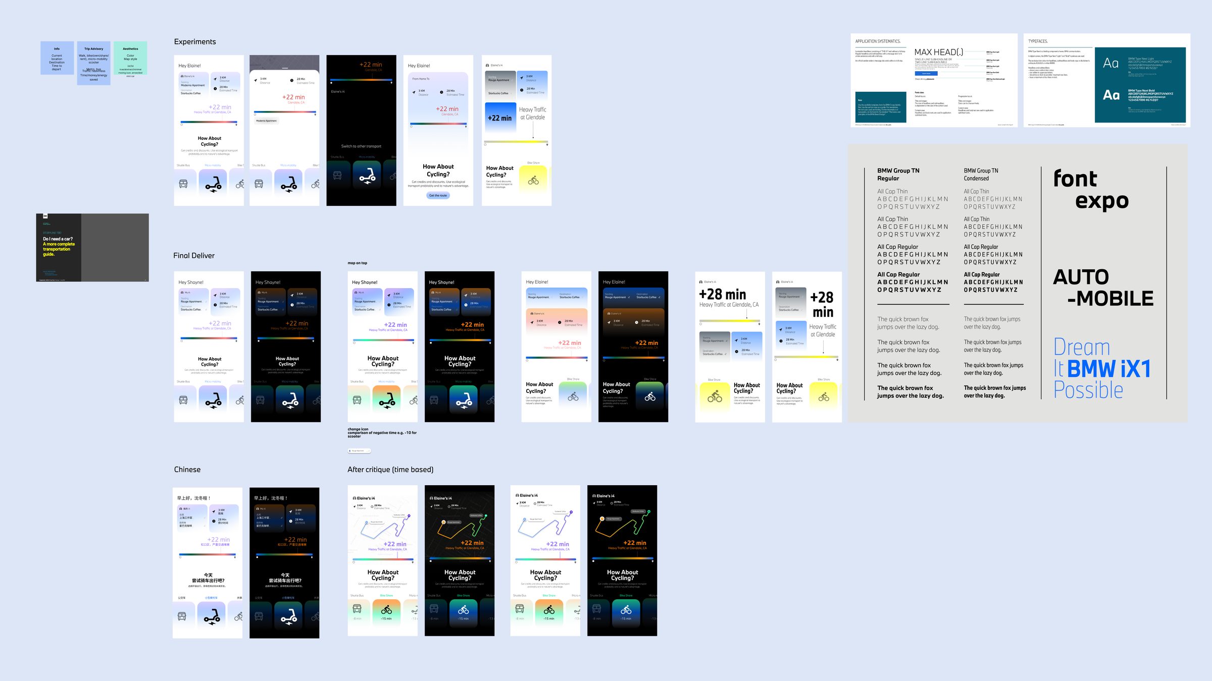 Board: route and transportation guide explorations