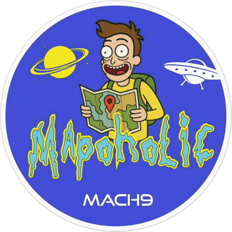 Mapoholic sticker